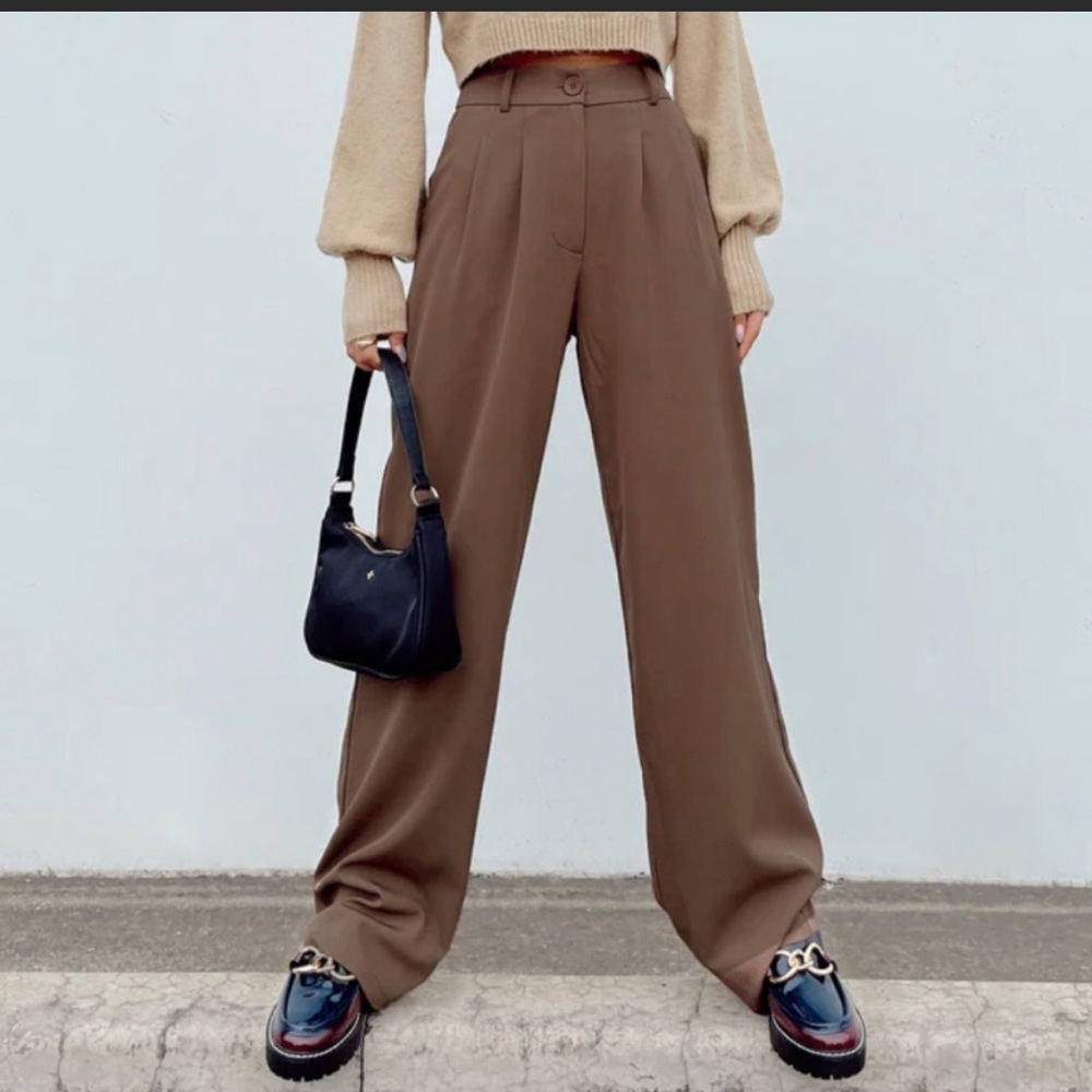 PRINCESS POLLY ARCHER PANTS BROWN